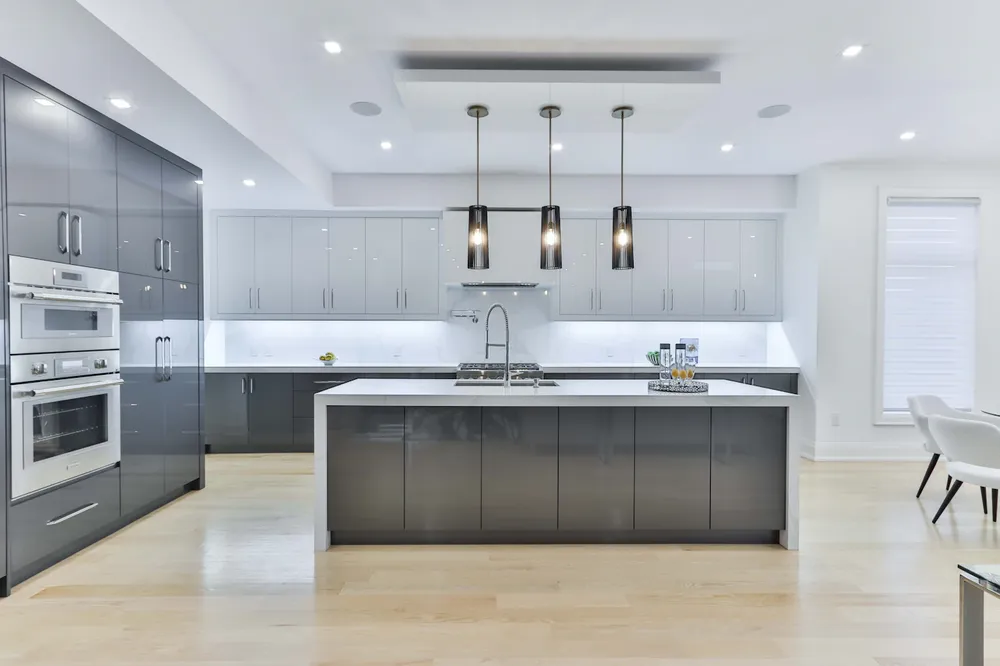 Open-plan kitchen